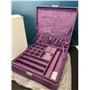 Image 3 : Lot of 1 Purple Two-Layer Jewelry Box/Jewelry Storage Organizer w/ Lock