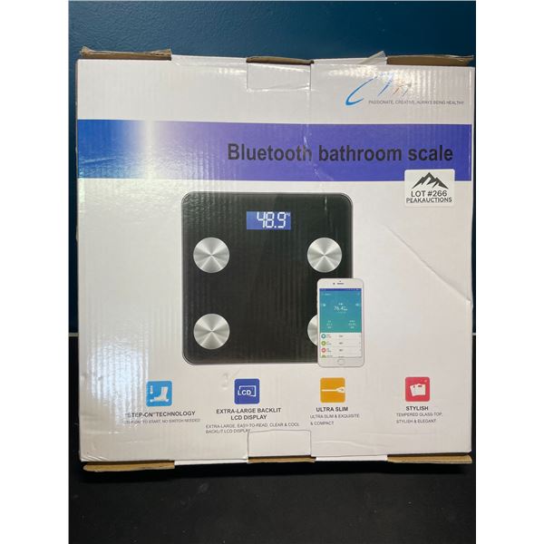 Lot of 1 Bluetooth Smart Bathroom Body Fat Scale w/ Smart App Control