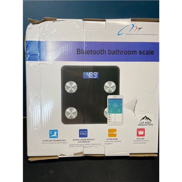 Lot of 1 Bluetooth Smart Bathroom Body Fat Scale w/ Smart App Control