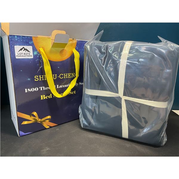 Lot of 1 Full Size 6PC Bed Sheet Set - 1800 Thread Count - Navy Blue