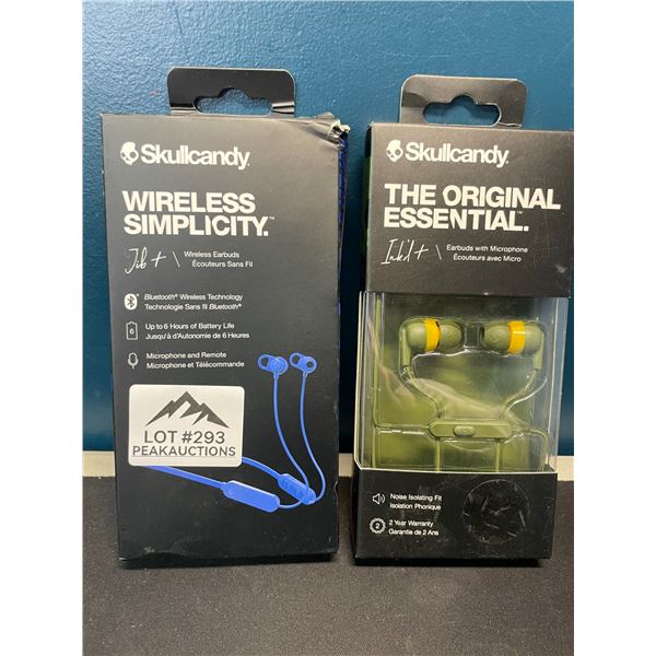 Lot of 2 Skullcandy Earbuds