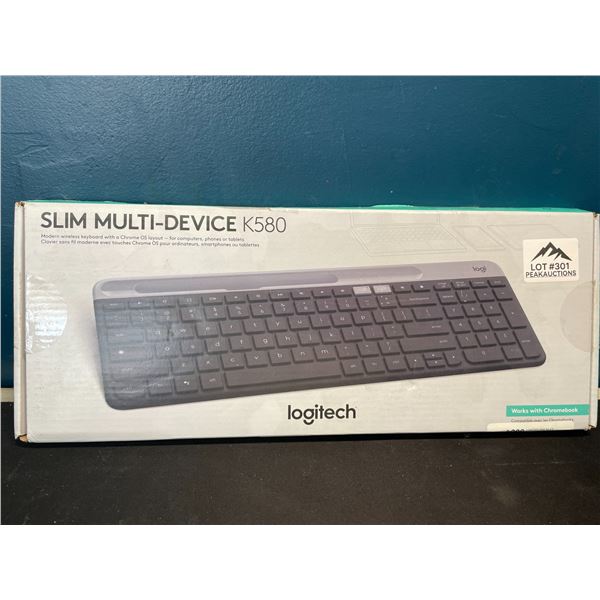 Lot of 1 Logitech Slim Multi-Device K580 Wireless Keyboard - Chrome OS Edition