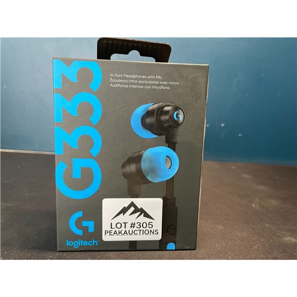 Lot of 1 Logitech G333 In-Ear Gaming Headphones with Mic
