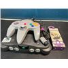 Image 1 : Lot of 1 Nintendo 64 Gaming Console w/ Controller and Cords - Used - Powers On/Works