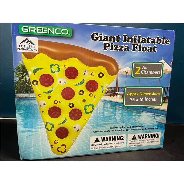 Lot of 1 Giant Inflatable Pizza Pool Float - 75 x 61 inches!