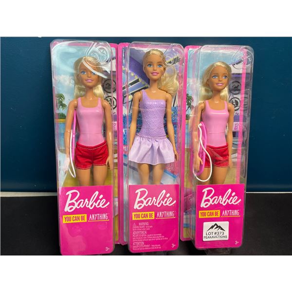 Lot of 3 Barbie Dolls