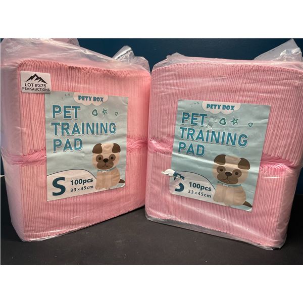 Lot of 2 Packs of Pet Training Pads/Puppy Pads - 100PCS per pack!