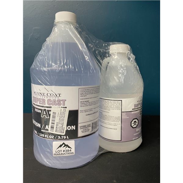 Lot of 1 Stone Coat Super Cast Epoxy Resin - 1.5 Gallon Thick Pour Epoxy Kit - Brand New SEALED!