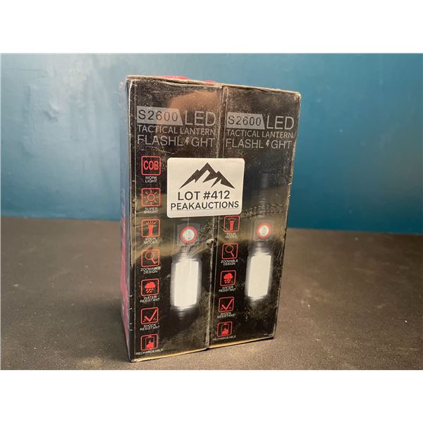 Lot of 2 Tactical Flashlights - Brand New Sealed!