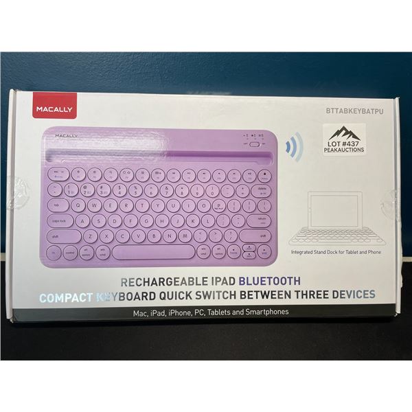 Lot of 1 Rechargeable iPad Bluetooth Keyboard