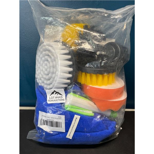 Lot of 1 Drill Brush Attachment Tool Set