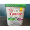Image 1 : Lot of 1 Tub of Cascade Platinum Dishwasher Detergent Tablets - 1.46kg