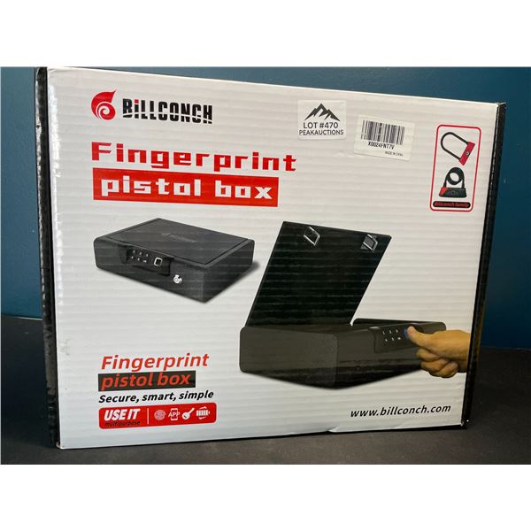 Lot of 1 Fingerprint Pistol Box/Gun Safe - Biometric Gun Safe for Pistols - BRAND NEW SEALED!!