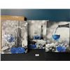 Image 1 : Lot of 1 3-Piece Art Canvas Set - Wine Themed - 15 inch Size