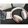 Image 2 : Lot of 2 Glynzak Wireless Bluetooth Over Ear Headphones - 65hr music/talk time! - Rose Gold