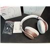 Image 2 : Lot of 2 Glynzak Wireless Bluetooth Over Ear Headphones - 65hr music/talk time! - Rose Gold