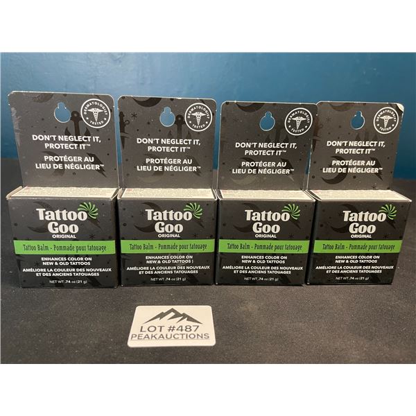 Lot of 4 Tattoo Goo Original - Tattoo Balms - Enhances Color on New & Old Tattoos!