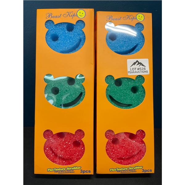 Lot of 2 Packs of Sponge-Daddy Inspired Cleaning Sponges