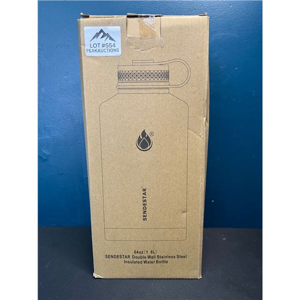 Lot of 1 Sendestar 1.8L Stainless Steel Insulated Water Bottle