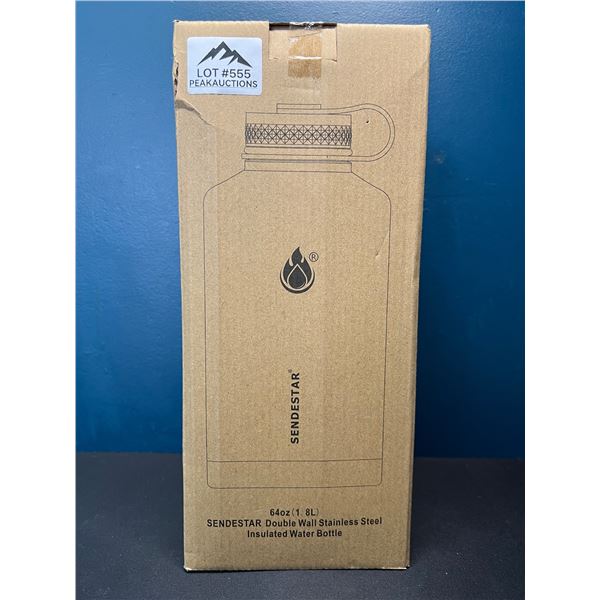 Lot of 1 Sendestar 1.8L Stainless Steel Insulated Water Bottle