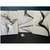 Image 2 : Lot of 1 White Abstract Art Canvas Set - 3PCS