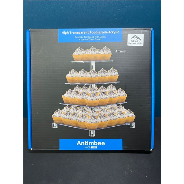 Lot of 1 Antimbee 4 Tier Light Up CupCake Tower