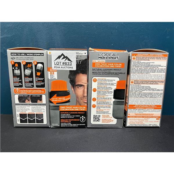 Lot of 4 Lòreal Men Expert One Twist 5 Minute Hair Colour