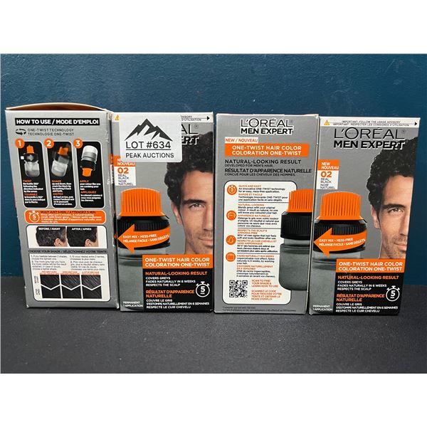 Lot of 4 Lòreal Men Expert One Twist 5 Minute Hair Colour