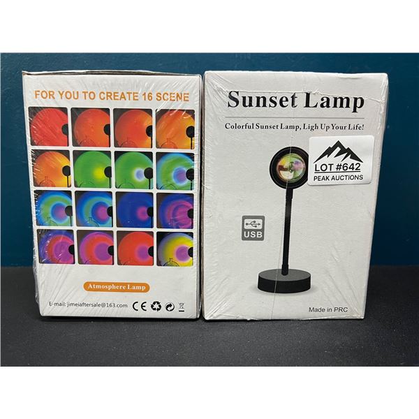 Lot of 2 USB Power Sunset Lamps