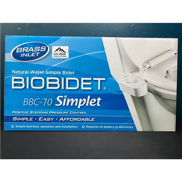 Lot of 1 Brass Inlet Water BioBidet