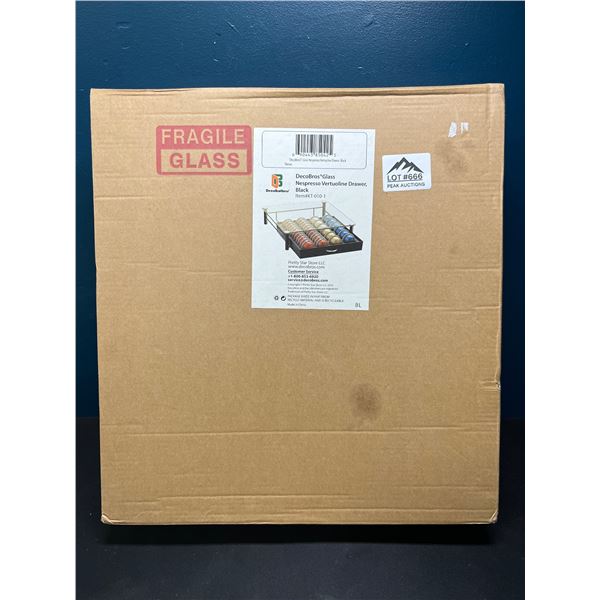 Lot of 1 Deco Pros Glass Nespresso Vertuoline Drawer