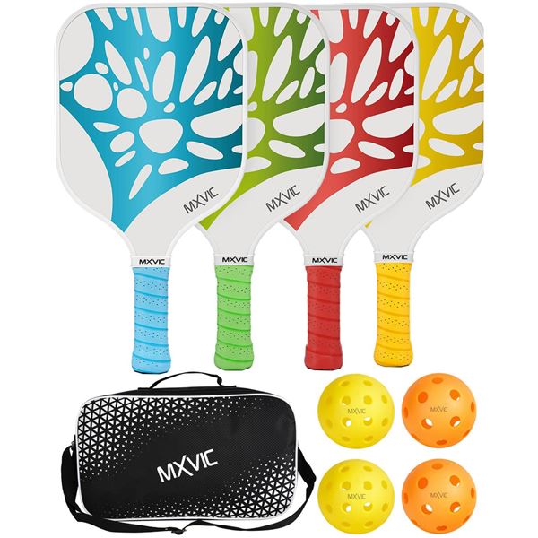 Lot of 1 MXVIC 4PC Pickleball Paddle Set - BRAND NEW!