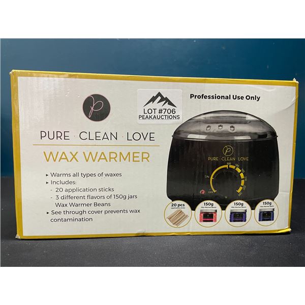 Lot of 1 Wax Warmer/Hair Removal Waxing Kit w/ Wax Beans & Pot (Waxing Kit)  - Brand New!