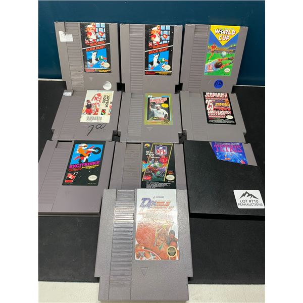 Lot of 10 Assorted NES Games - Used