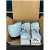 Image 1 : Lot of 1 Box of Porcelain Teacups - Blue - 6pcs