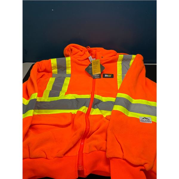 Lot of 1 High Visibility Work Hoodie -Size Large - Brand New with Tags!