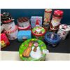 Image 2 : Lot of 12 Assorted Christmas Tins - Used - Great Shape!
