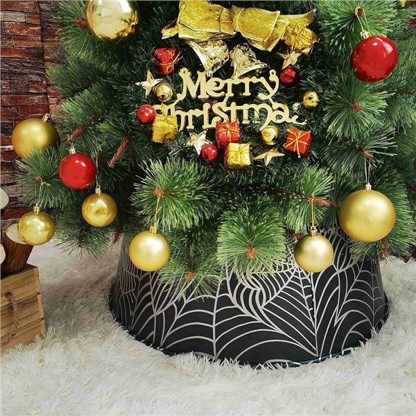 Lot of 1 Christmas Tree Collar - Spider Web Design