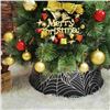 Image 1 : Lot of 1 Christmas Tree Collar - Spider Web Design