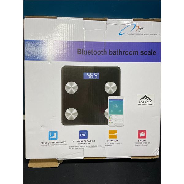 Lot of 1 Bluetooth Smart Bathroom Body Fat Scale w/ Smart App Control