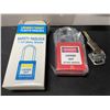 Image 2 : Lot of 1 Box of 1 1/2" Safety Padlocks - 10 Pack