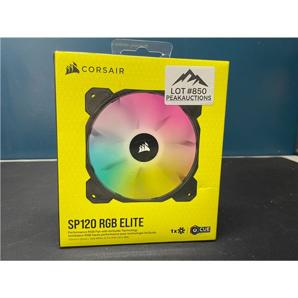 Lot of 1 Corsair SP120 RGB Elite Performance Fan for PC