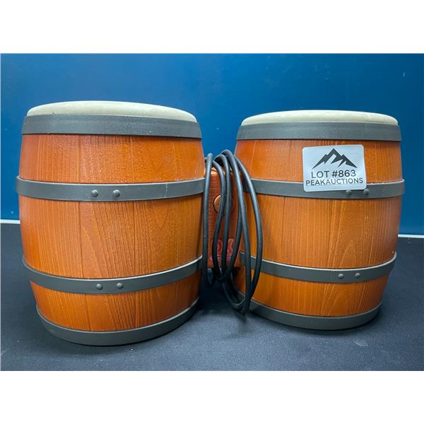 Lot of 1 Set of DK Donkey Kong Konga Bongo Drums for Gamecube
