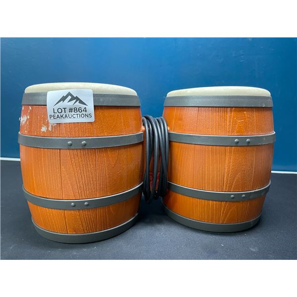Lot of 1 Set of DK Donkey Kong Konga Bongo Drums for Gamecube