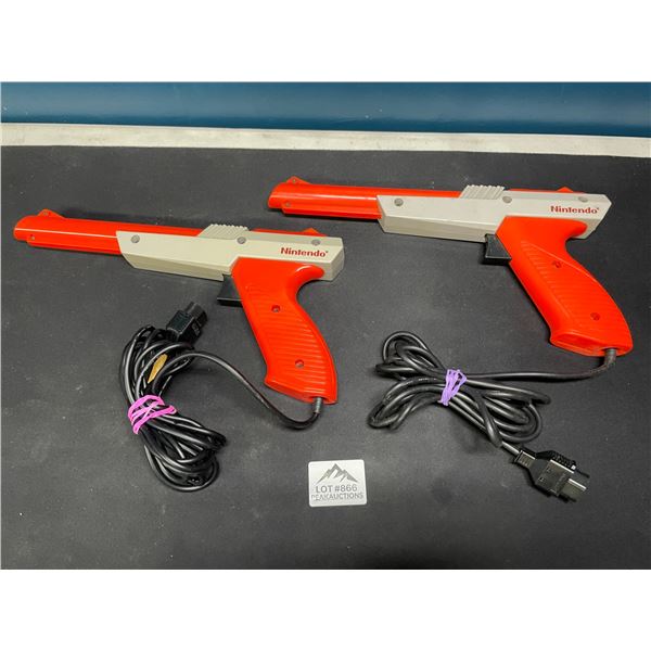 Lot of 2 Original NES Zapper/Duck Hunt Guns - Used