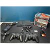 Image 1 : Lot of 1 Playstation 2 Console w/ 2 Controllers, 12 Games, & Cords - Used