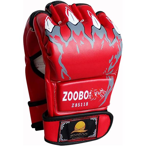 Lot of 2 Pairs of Zooboo MMA/Half-Finger Boxing Gloves
