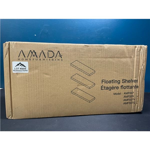 Lot of Floating Wall Shelves - White - 3pack