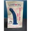 Image 1 : Lot of 1 LoveHoney Silicone Dildo - 9inch Curved - Brand New Sealed