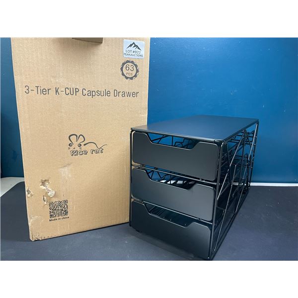 Lot of 1 3-Tier K-Cup Coffee Pod/Capsule Drawer